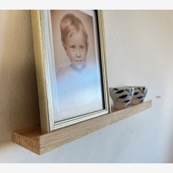 Gallerihylde, massiv eg, 40cm