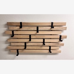 Fleksibel knagerkke i massiv egetr - 8 rkker