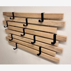 Fleksibel knagerkke i massiv egetr - 8 rkker