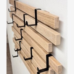 Fleksibel knagerkke i massiv egetr - 8 rkker