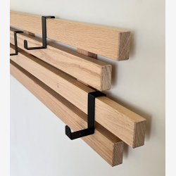 Fleksibel knagerkke i massiv egetr - 4 rkker