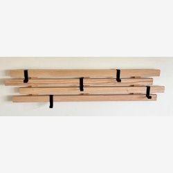 Fleksibel knagerkke i massiv egetr - 4 rkker